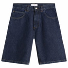 Edwin Men's Worker Short in Mid Marble Wash