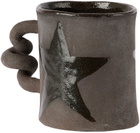 Harlie Brown Studio Black Star Wiggle Mug
