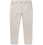 Brunello Cucinelli - Tapered Cotton-Corduroy Trousers - Neutrals