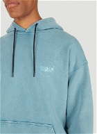 Acid Wash Hooded Sweatshirt in Blue