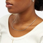 Laura Lombardi Women's Mini Omega Chain Necklace in Silver