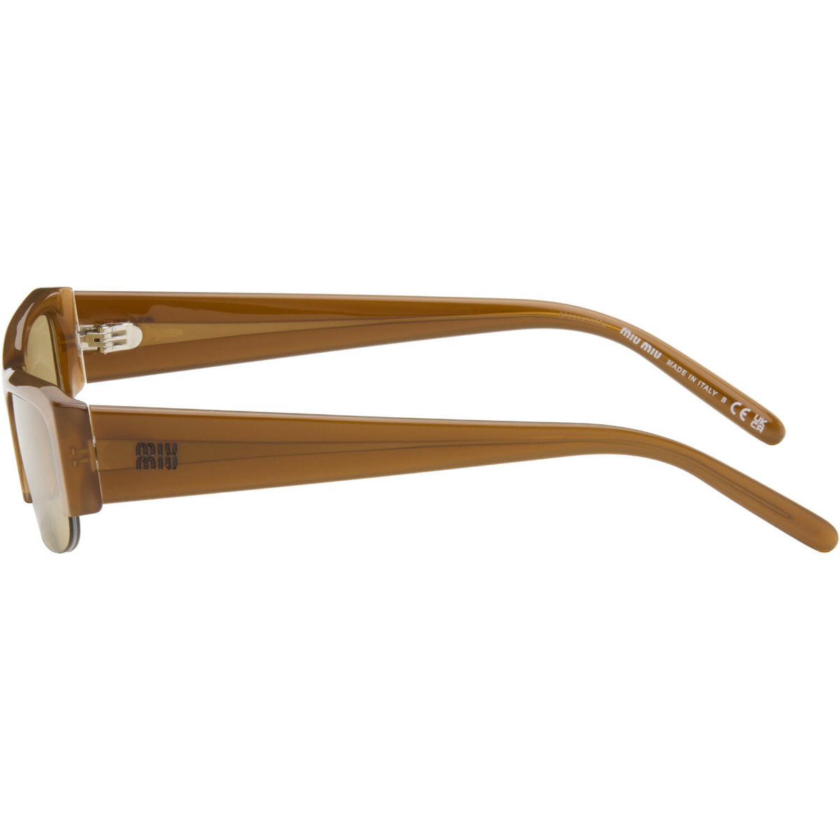Miu Miu Eyewear Brown Vedette Sunglasses