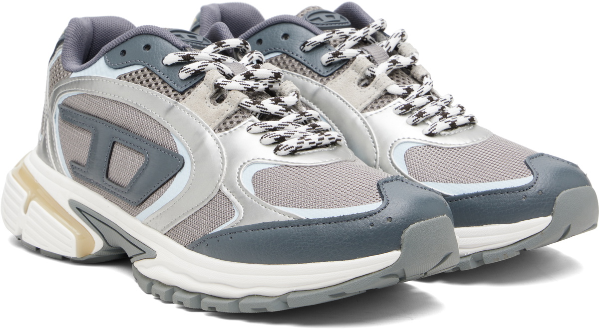 Diesel Gray & Silver S-Pro-V-Dense Low Sneakers