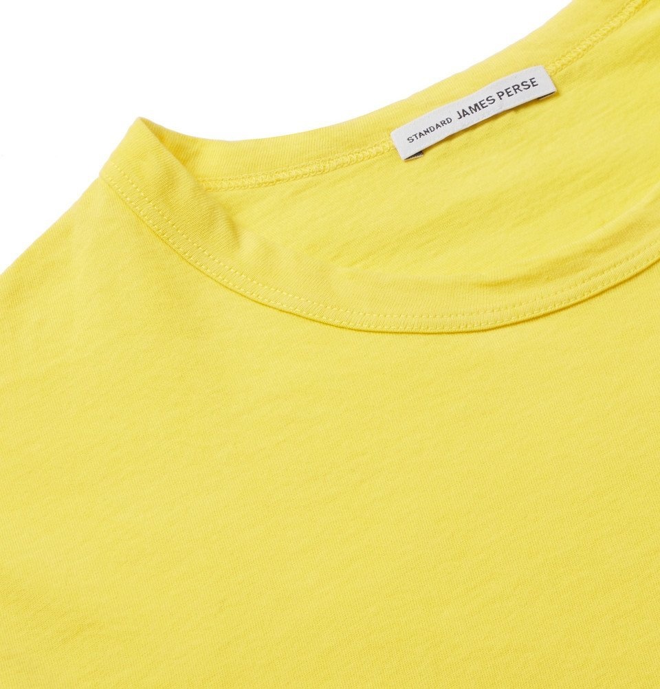 James Perse - Combed Cotton-Jersey T-Shirt - Men - Yellow James Perse