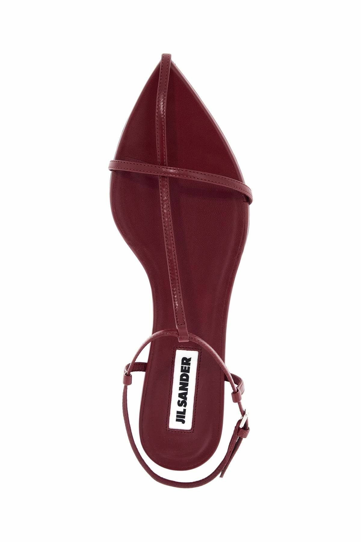JIL SANDER new tripon leather sandals for men Red Jil Sander
