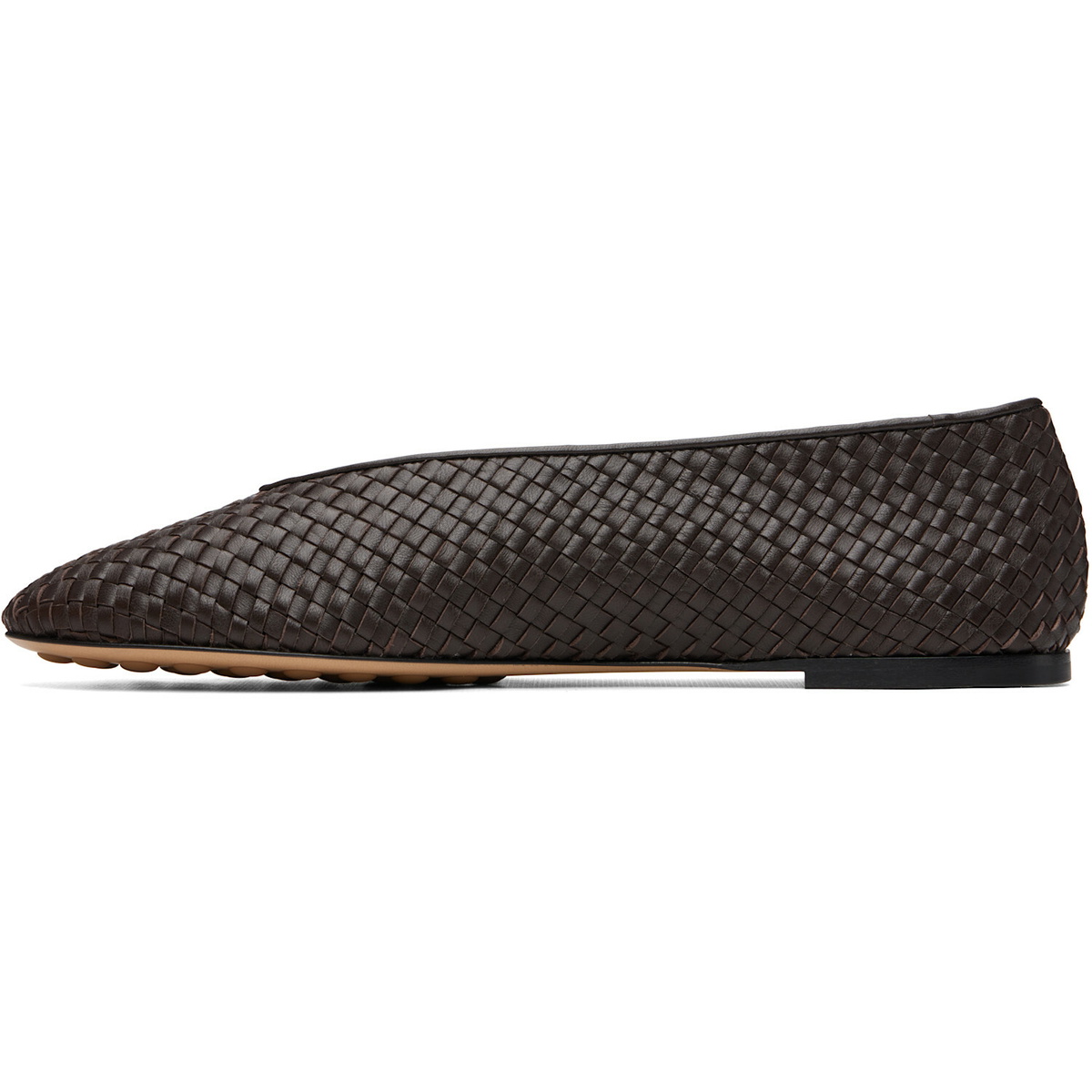 Bottega Veneta Brown Rosa Ballerina Flats