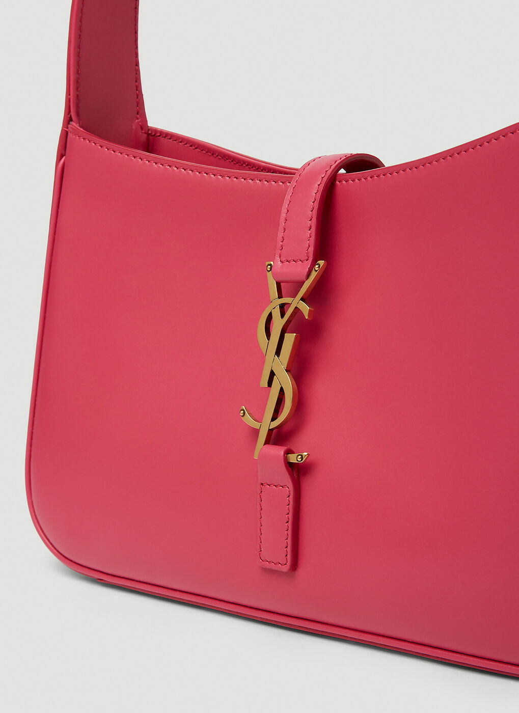 Le 5 A 7 Mini Satin Shoulder Bag in Pink - Saint Laurent