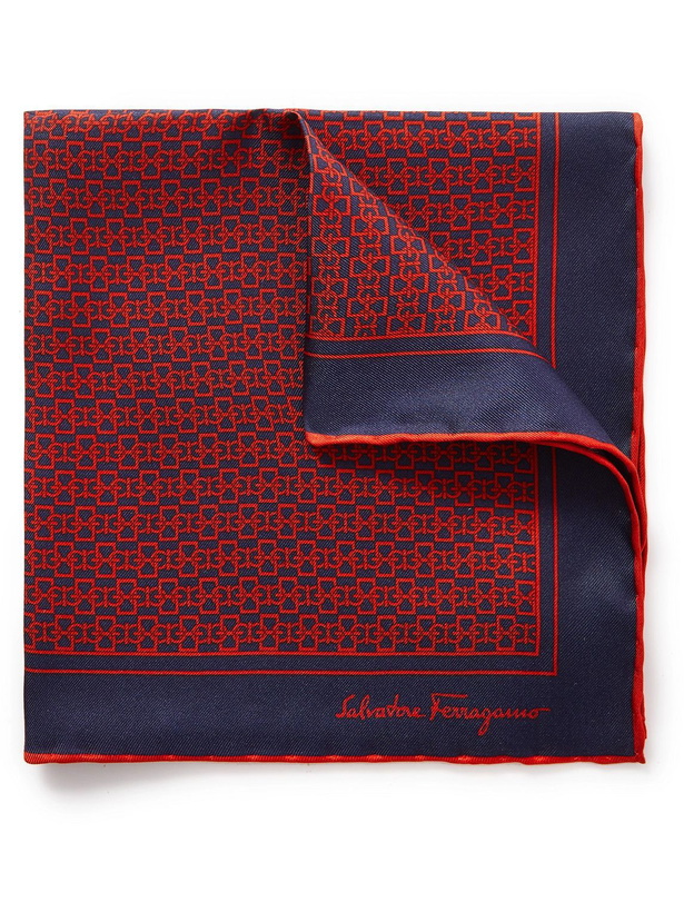 Photo: Salvatore Ferragamo - Printed Silk-Twill Pocket Square