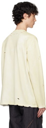 Professor.E Beige Destroyed T-shirt