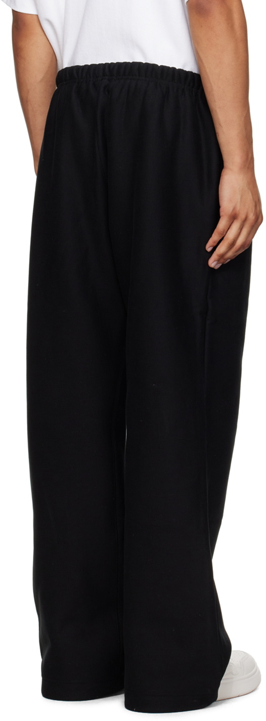 Alexander Wang Black Oversized Embroidered Logo Sweatpants
