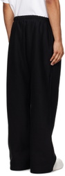 Alexander Wang Black Oversized Embroidered Logo Sweatpants