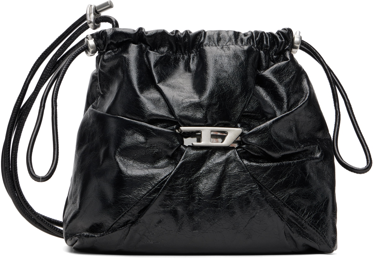 Diesel Black Scrunch-D Bucket Bag