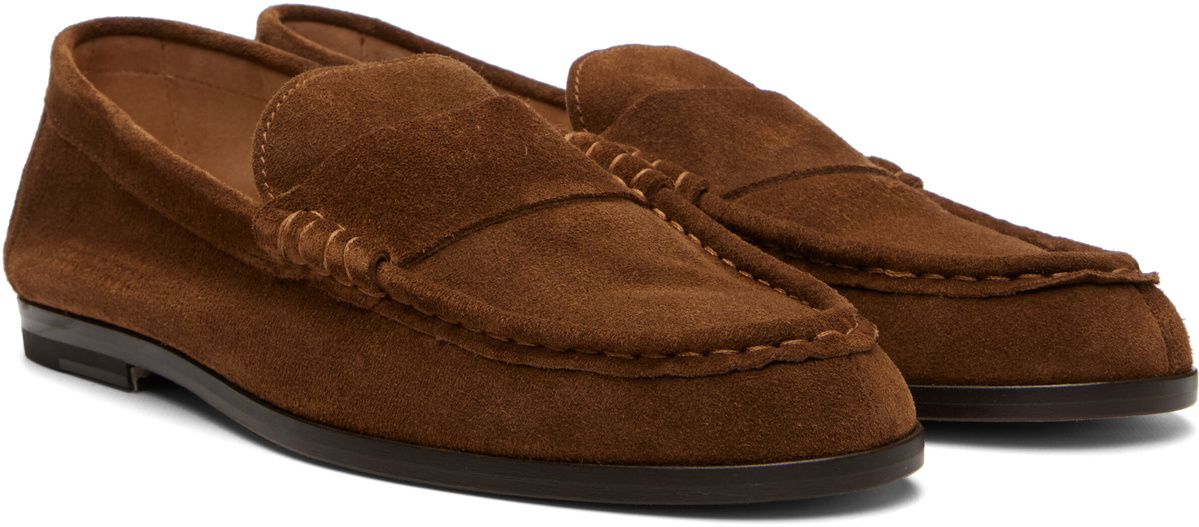 Common Projects Brown Suede Loafers