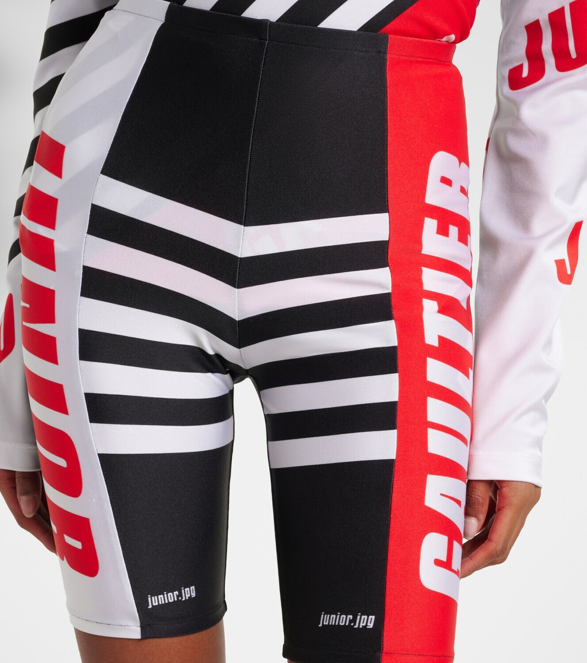 Jean Paul Gaultier Logo printed biker shorts