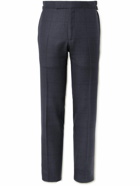 TOM FORD - Slim-Fit Prince of Wales Checked Wool Suit Trousers - Blue