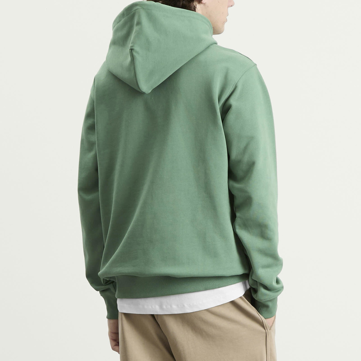 Drôle de Monsieur Men's Drole De Monsieur Classic Slogan Hoodie in Water Green