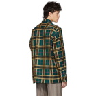 Schnaydermans Yellow and Green Large Check Overshirt