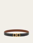 Ferragamo Mens Gancini reversible and adjustable belt in Brown