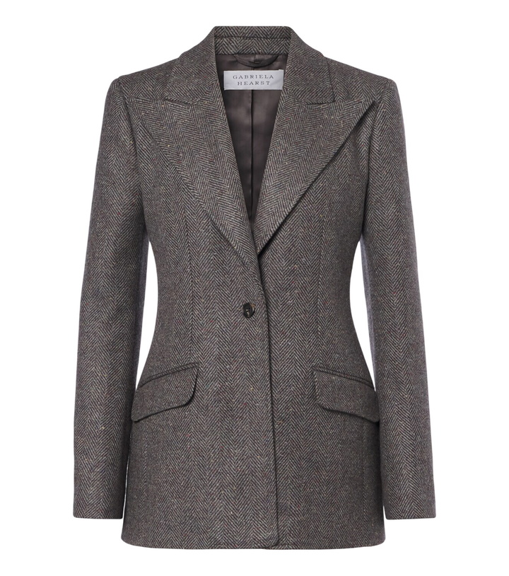Photo: Gabriela Hearst Leiva herringbone cashmere and wool blazer