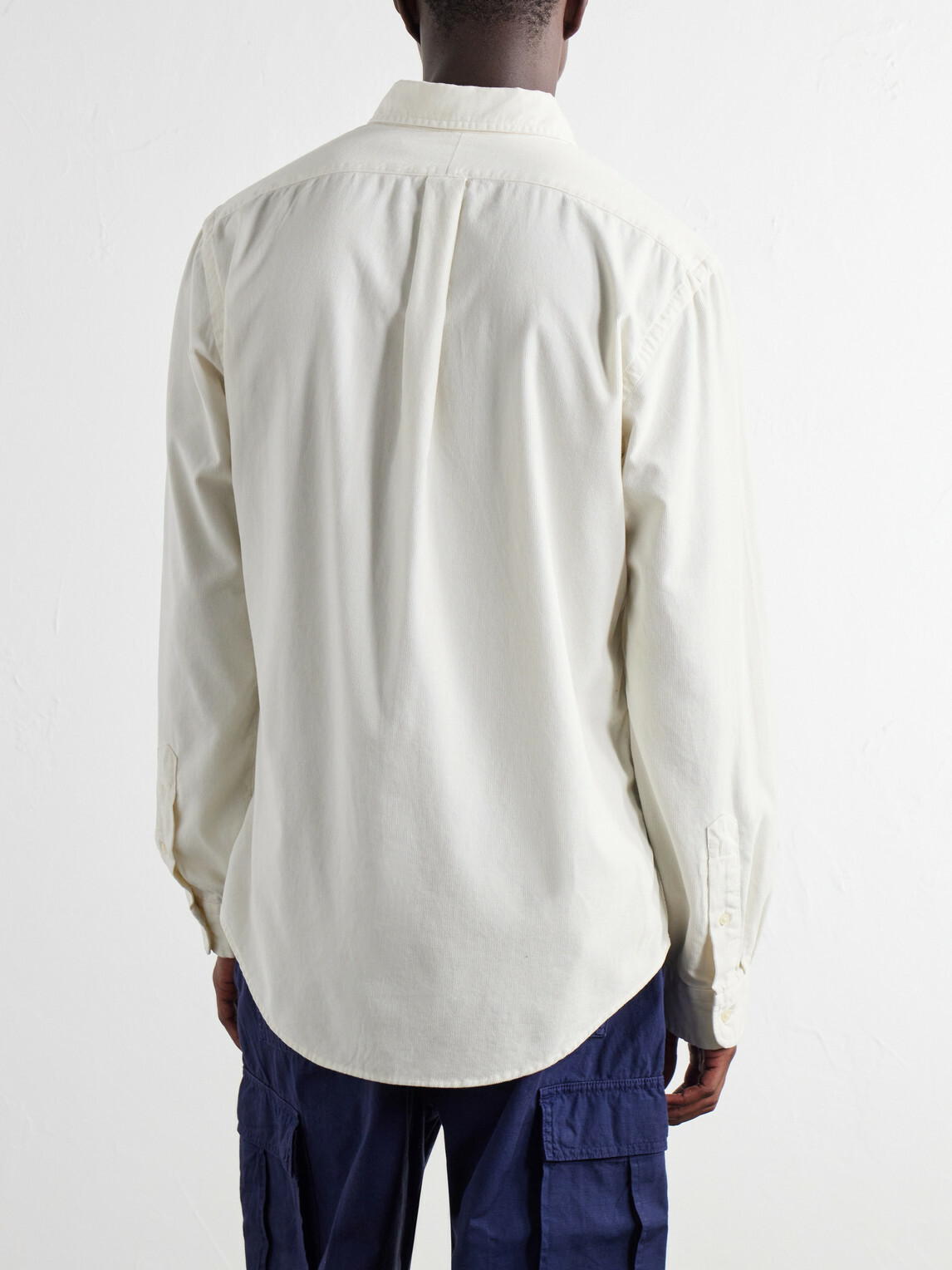 Polo Ralph Lauren - Button-Down Collar Cotton-Corduroy Shirt - Neutrals