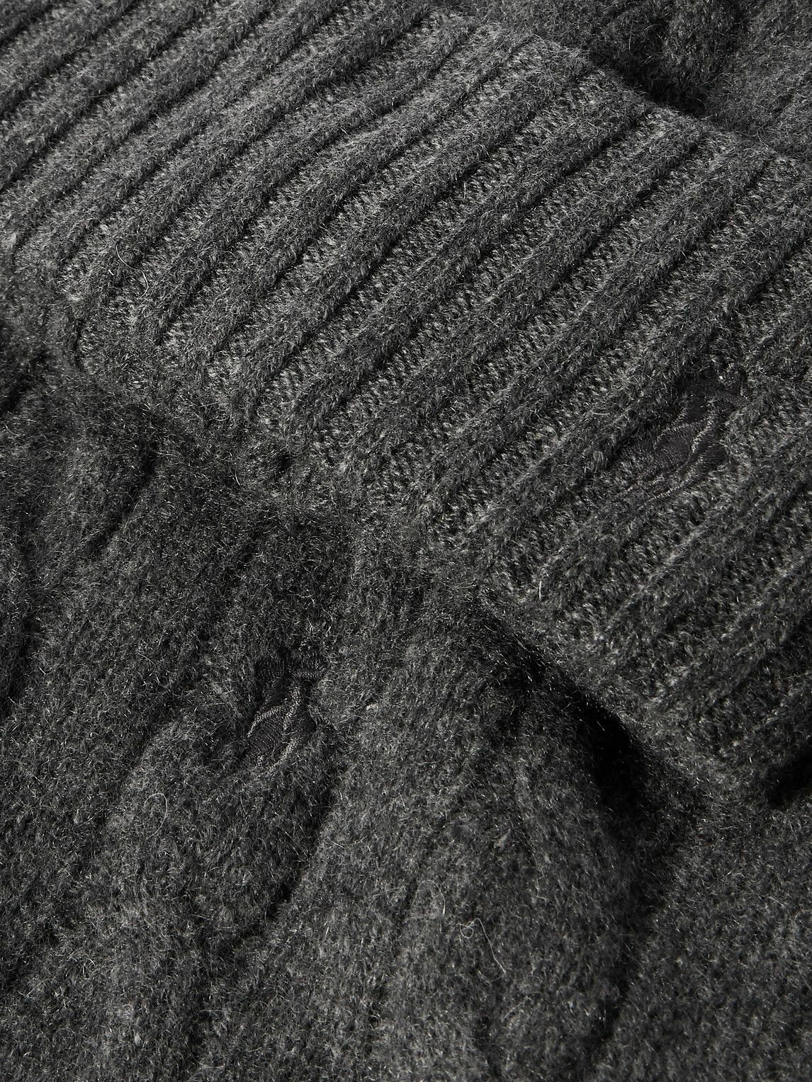 Polo Ralph Lauren - Logo-Embroidered Cable-Knit Cashmere Scarf and Beanie Set