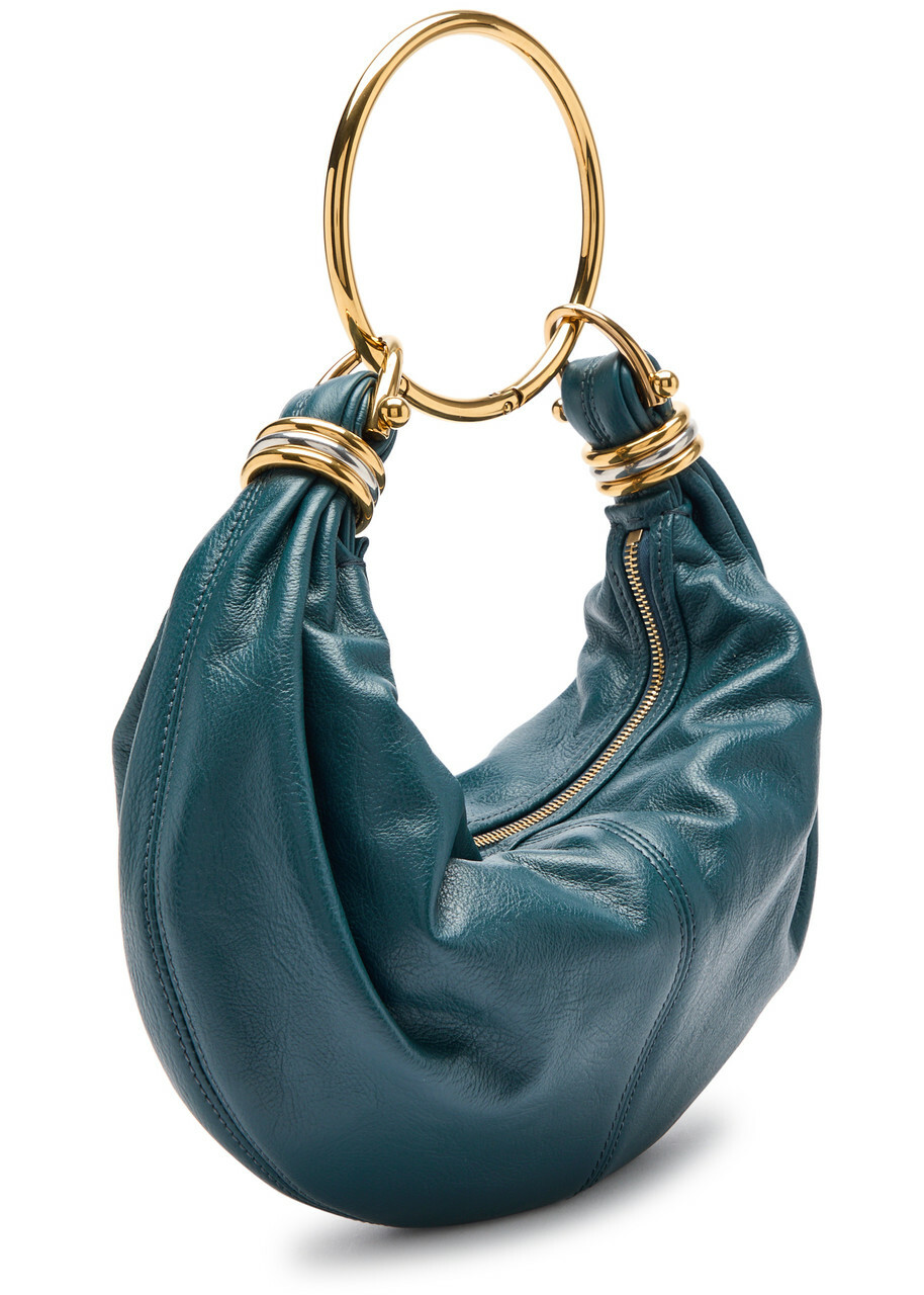 Chloe Bracelet Grained Leather top Handle bag - Blue - One Size