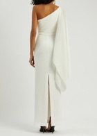 Solace London Lillia One-shoulder Maxi Dress Cream