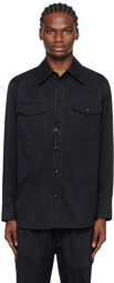 LEMAIRE Black Relaxed Shirt