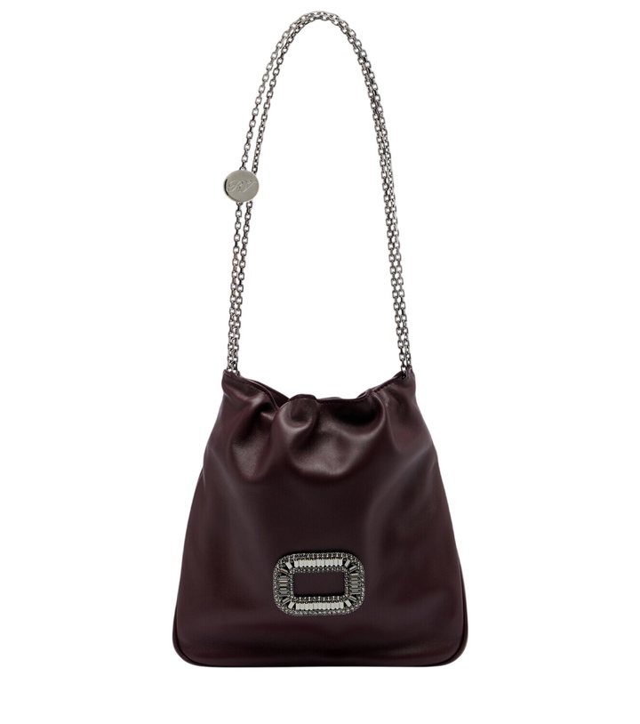 Photo: Roger Vivier Pilgrim Mini leather bucket bag