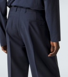 Miu Miu Pleated mohair and wool straight-leg pants