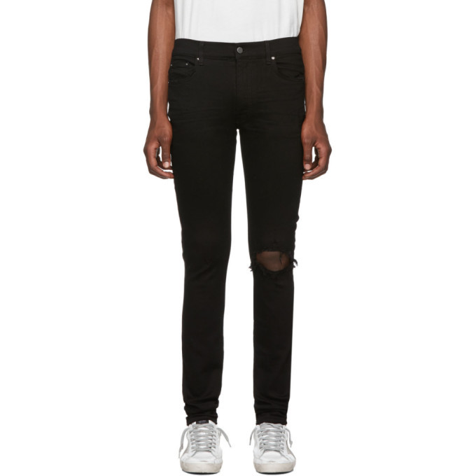 Photo: Amiri Black Broken Jeans