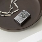 Maharishi Men's Engraved Zippo in Silver
