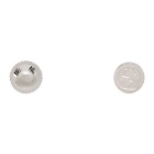 Gucci Silver Square and Round Stud Earrings
