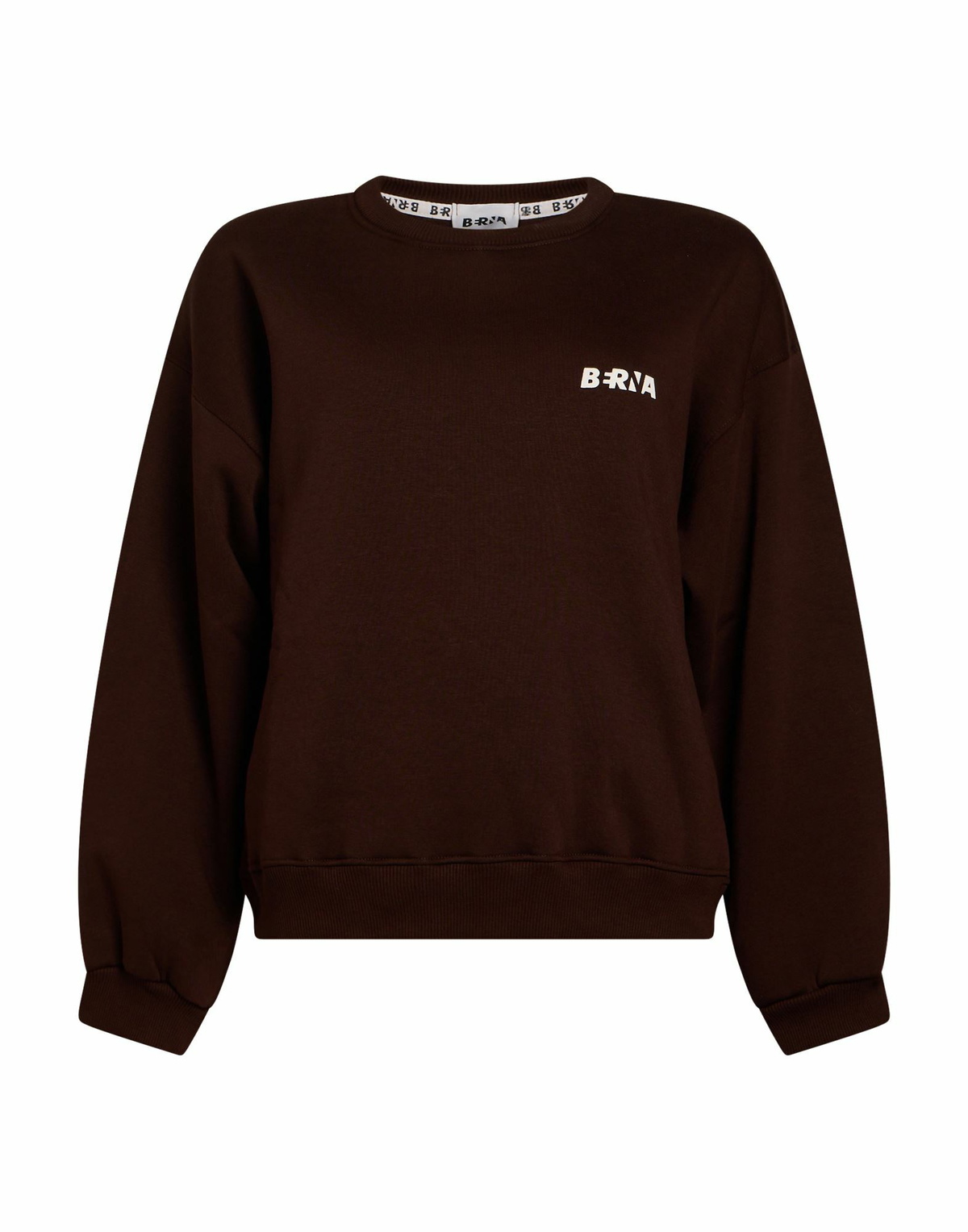 Berna Womens Sweatshirt Chocolate in Brown