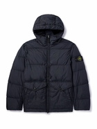 Stone Island - Logo-Appliquéd Quilted Shell Down Jacket - Blue