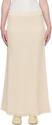 Studio Nicholson Off-White Rye Midi Skirt
