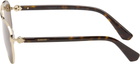 Burberry Gold Metal Sunglasses