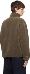 Emporio Armani Brown Embroidered Reversible Jacket