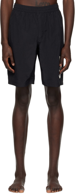 Photo: Y-3 Black Brushstroke Swim Shorts