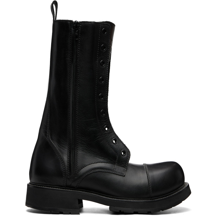 Photo: Balenciaga Black Truck Laceup Boots