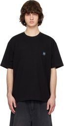 Solid Homme Black Butterfly Graphic Short-Sleeve T-shirt