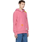 Helmut Lang Reversible Pink Jeremy Deller Dark Hoodie