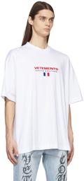 VETEMENTS White Haute Couture Logo T-Shirt