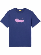 DIME - Halo Logo-Print Cotton-Jersey T-Shirt - Blue