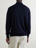 William Lockie - Virgin Wool Polo Shirt - Blue