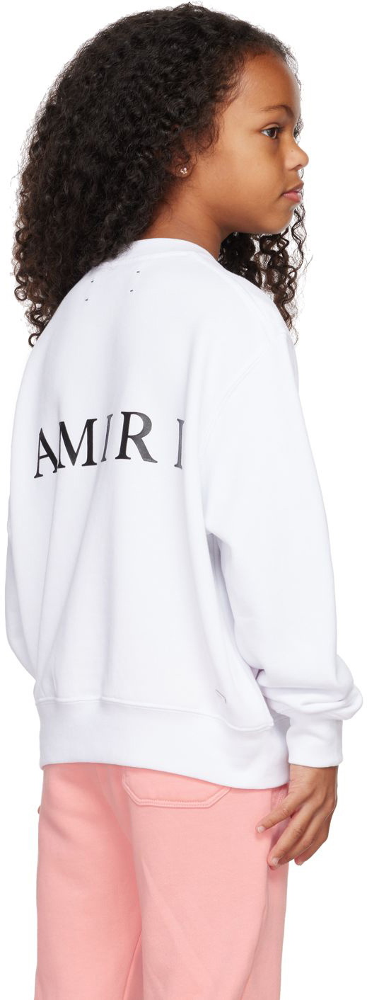 AMIRI Kids White Bonded Sweatshirt Amiri