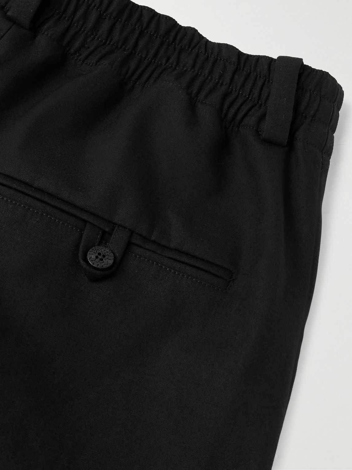 Jacquemus - Croisière Tapered Pleated Cotton Trousers - Black