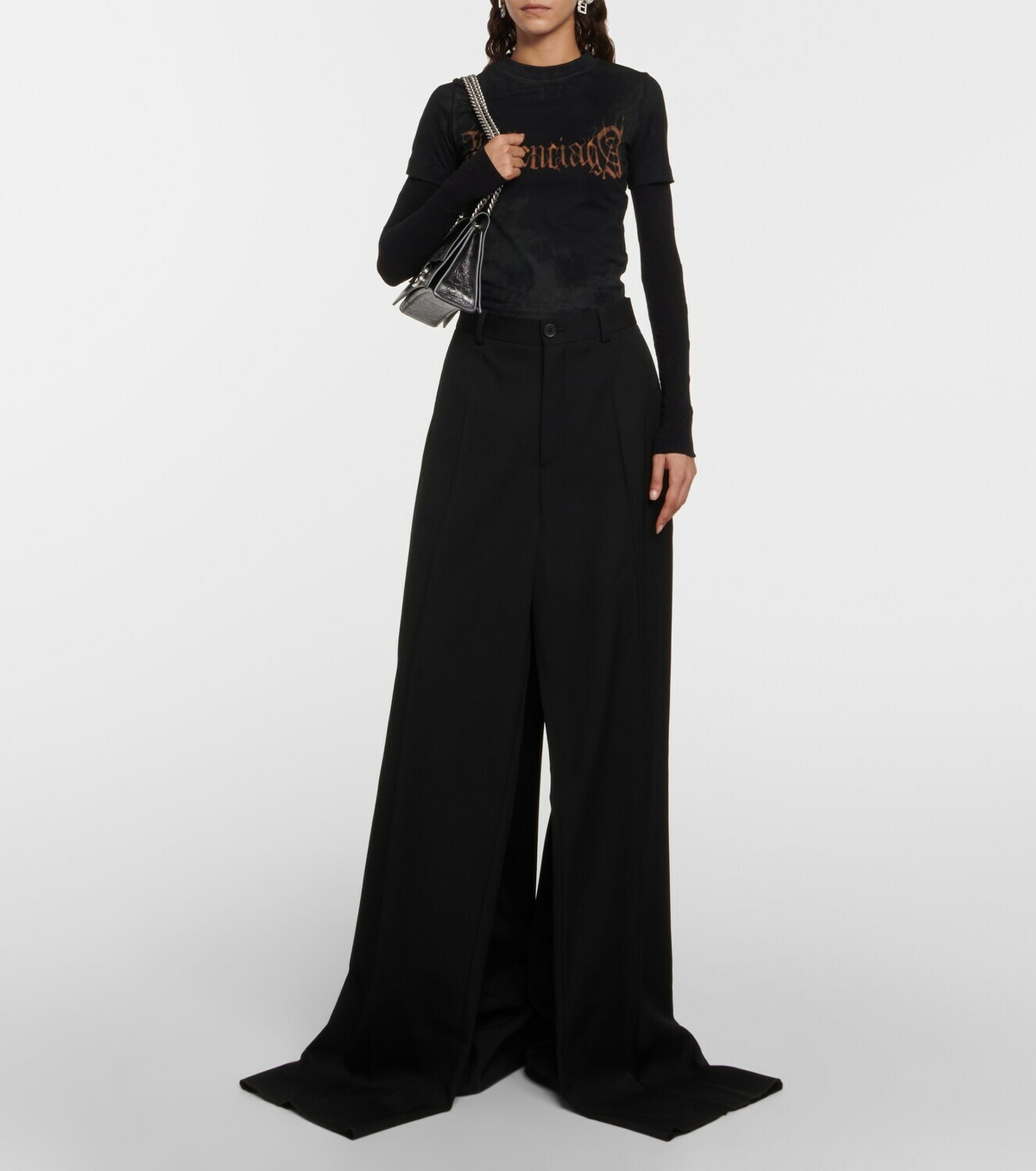 Balenciaga Hybrid Tailoring wool wide-leg pants Balenciaga