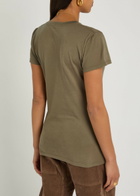 Nili Lotan Lana Crew-neck Cotton T-shirt Grey