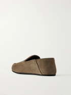 George Cleverley - Mayfair Collapsible-Heel Suede Loafers - Green